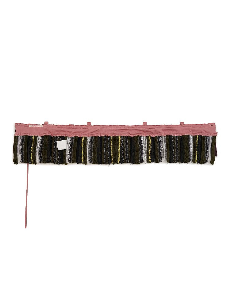 Worsted Wool Striped Patch Skirt【s0000016106】