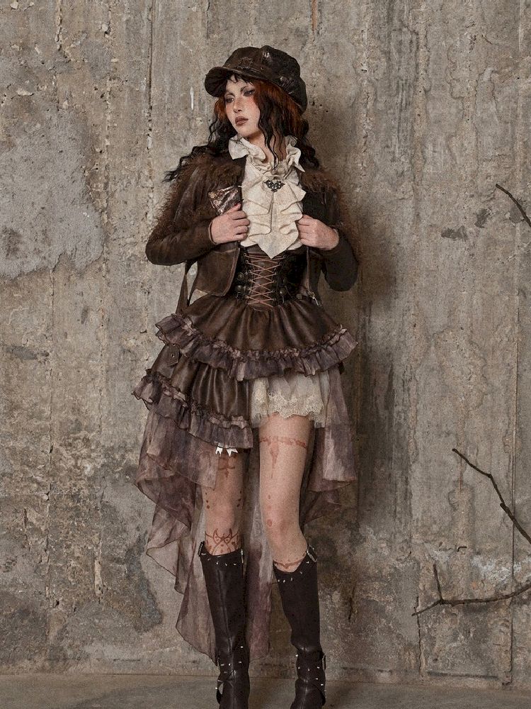 Chest Brace Strappy Trailing Skirt【s0000005226】