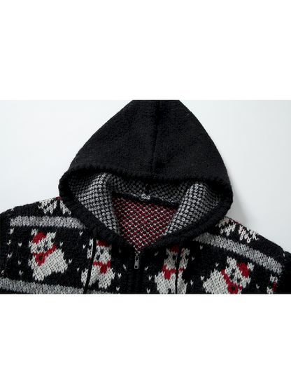 Mohair Wool Knit Cardigan Sweater【s0000011217】