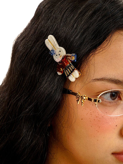 Vintage Cute Bow Rabbit Hairpin【s0000016083】