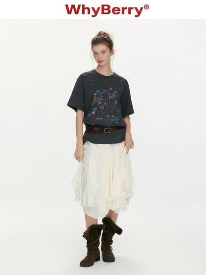 Strawberry Musician Cotton T-Shirt【s0000015669】