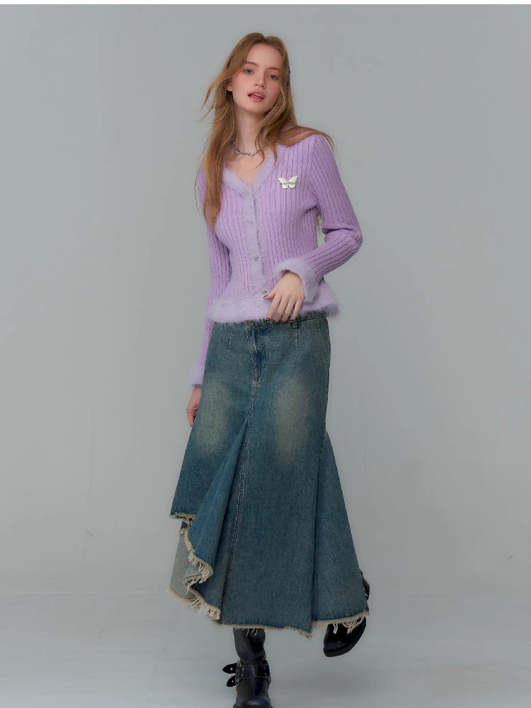 V-Neck 니트 스웨터 가디건 [S0000011493]