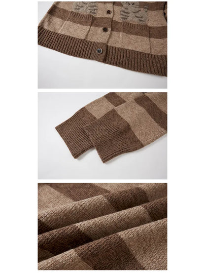 Relaxed-Fit Long-Sleeve Knit Cardigan【s0000014062】