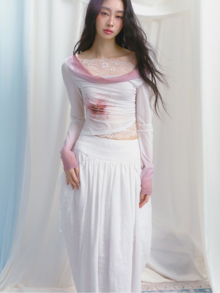Splicing Long Sleeve T-Shirt【s0000012161】