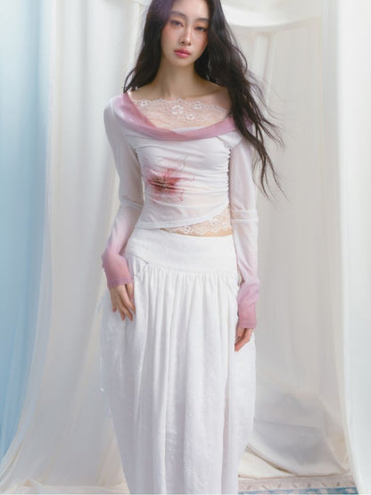 Splicing Long Sleeve T-Shirt【s0000012161】
