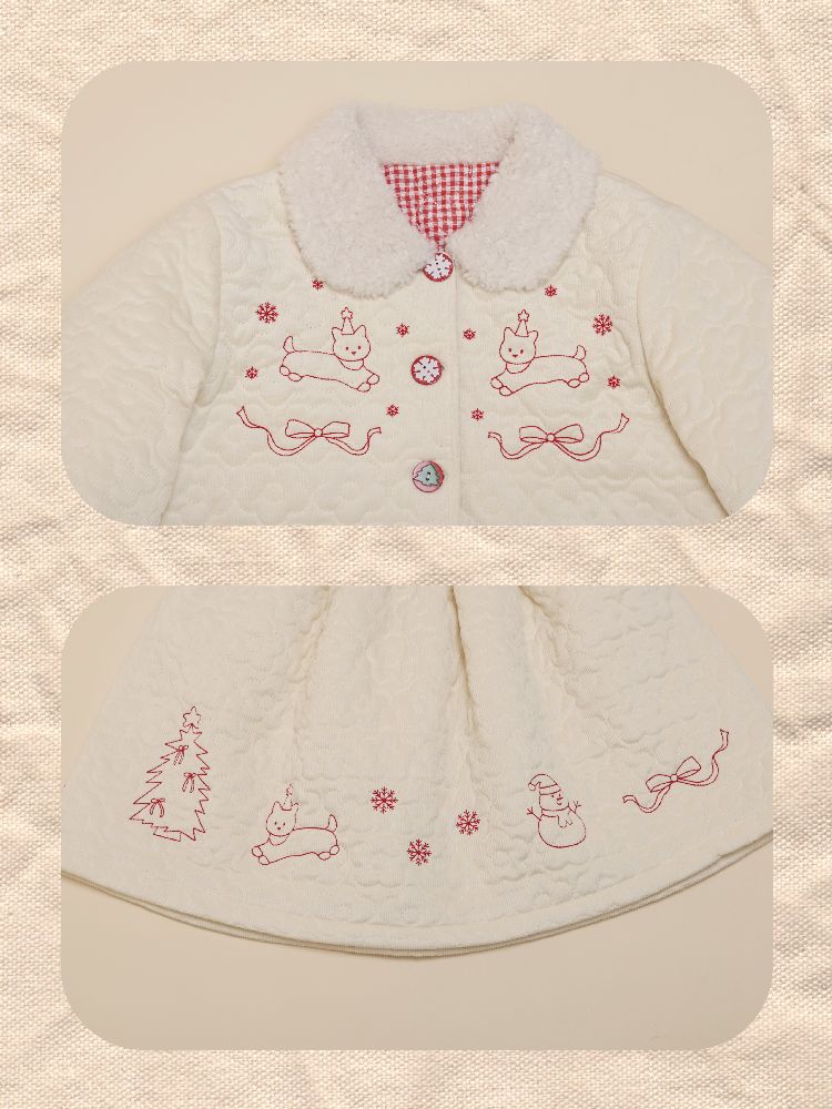 Doll Collar Cotton Half Skirt Set【s0000011201】