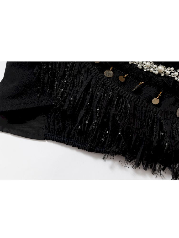 Irregular short strapless vest【s0000012783】