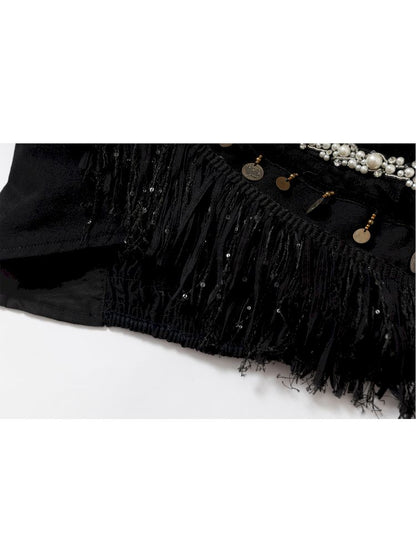 Irregular short strapless vest【s0000012783】