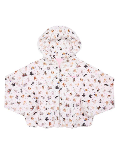 Puppy Print Sweatshirt Jacket【s0000014413】