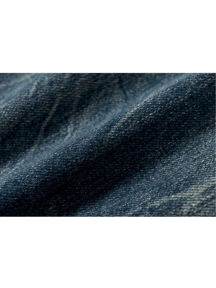 Distressed Straight-Leg Slim-Fit Jeans【s0000013946】