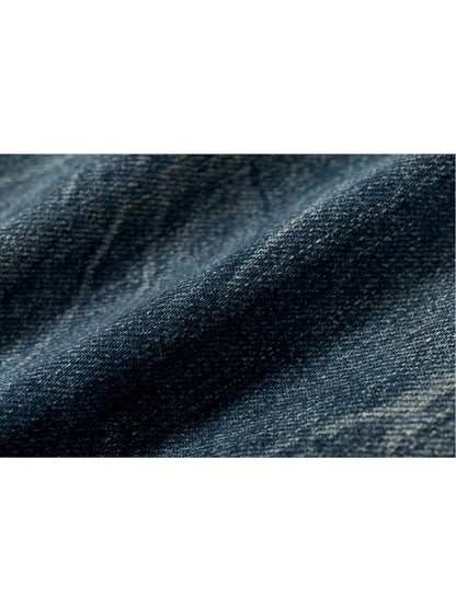 Distressed Straight-Leg Slim-Fit Jeans【s0000013946】