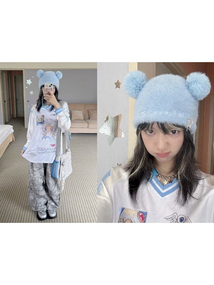 Bear Ears Knit Cold Hat【s0000010861】