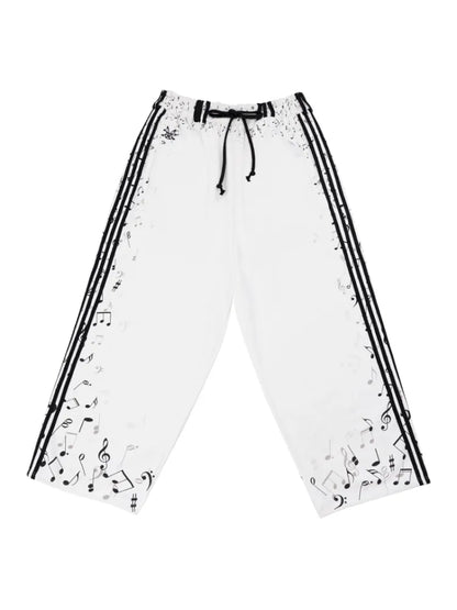 Sheet music notes Printed sweatpants【s0000014099】