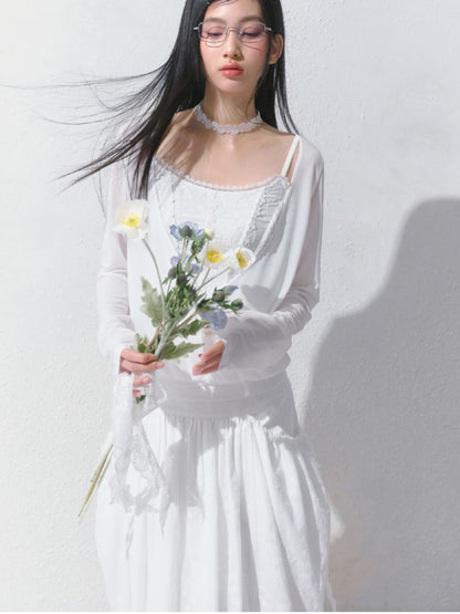 High-Waisted Half-Length Skirt【s0000012154】