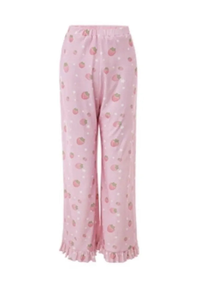 Strawberry Star Pajama Set【s0000013969】