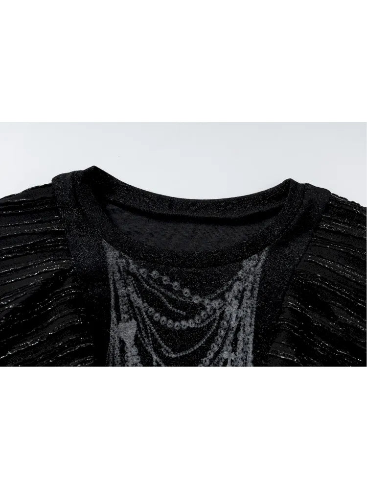 Puff Sleeves Round Neck Long Sleeve Base【s0000013956】