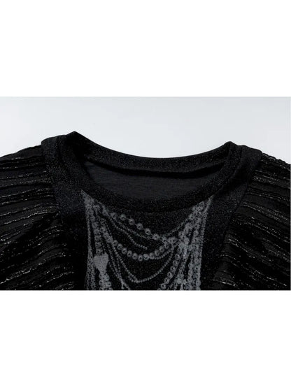 Puff Sleeves Round Neck Long Sleeve Base【s0000013956】