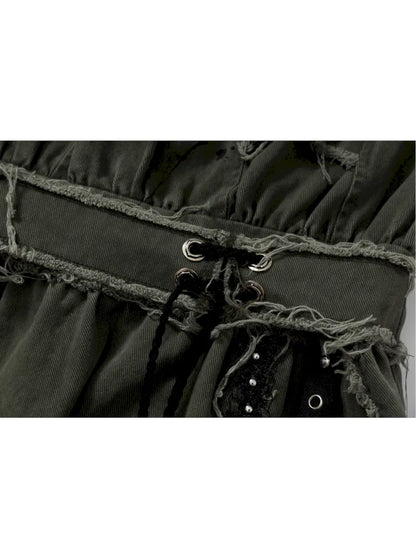 Workwear Vest-Style Maxi Dress【s0000013941】