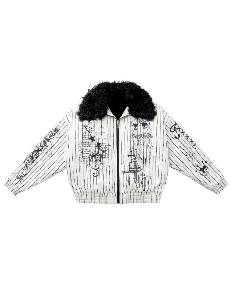 Fur Collar Thick Fleece Jacket【s0000014421】