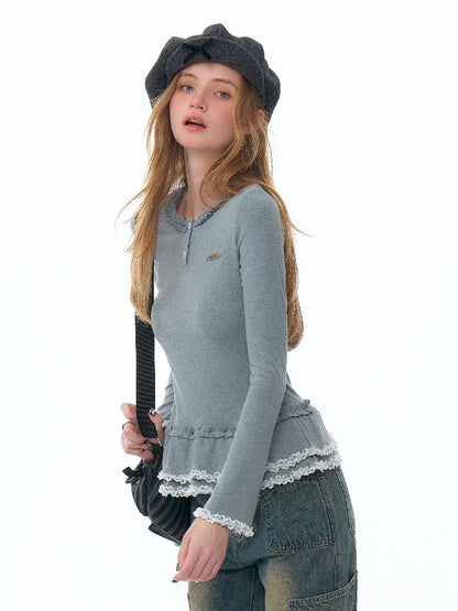 Slim Thin Knitted Bottom Shirt【s0000011490】