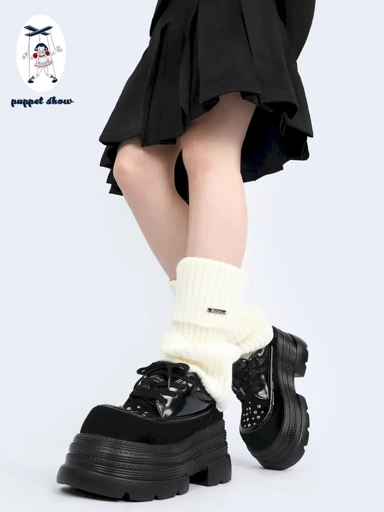 Punk-Chic Platform Ankle Boots【s0000014180】