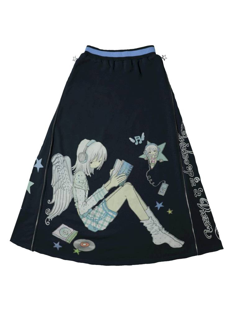 Zipper Half-Length Skirt【s0000014443】