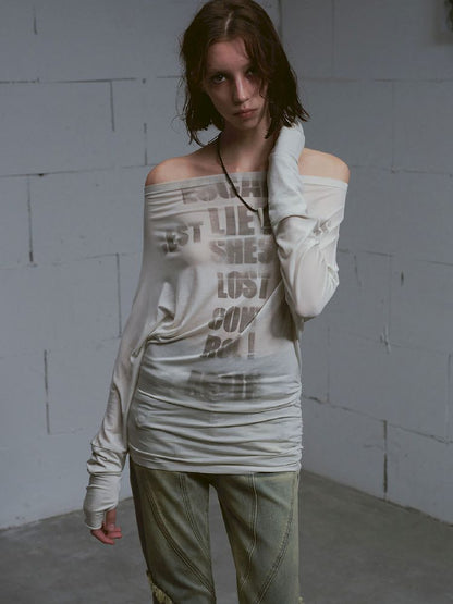 Thin Long Sleeve Printed Tee【s0000011851】