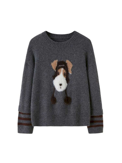 Puppy Kissing Bear Sweater Skirt【s0000015068】
