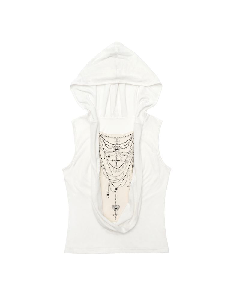 Necklace Rhinestone Swing Neck Vest【s0000012605】