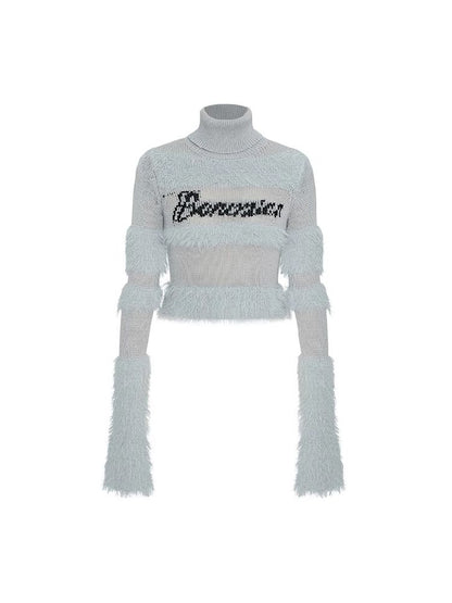 Spice girl splicing jacquard sweater【s0000005149】