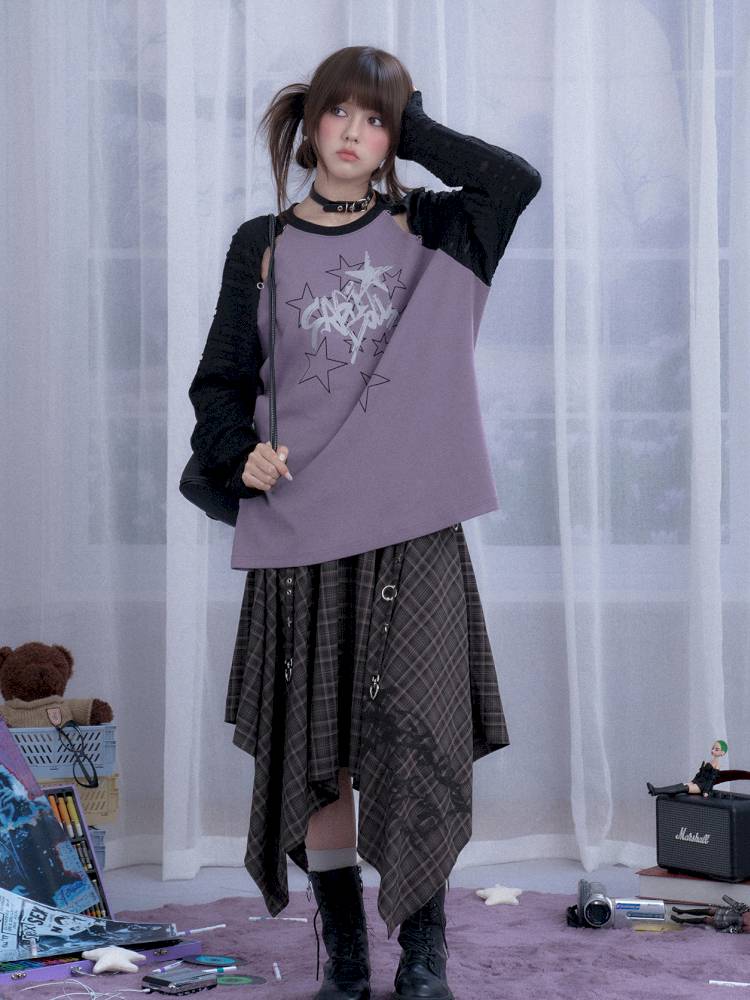 Raglan Sleeve Loose Fit T-Shirt【s0000014363】