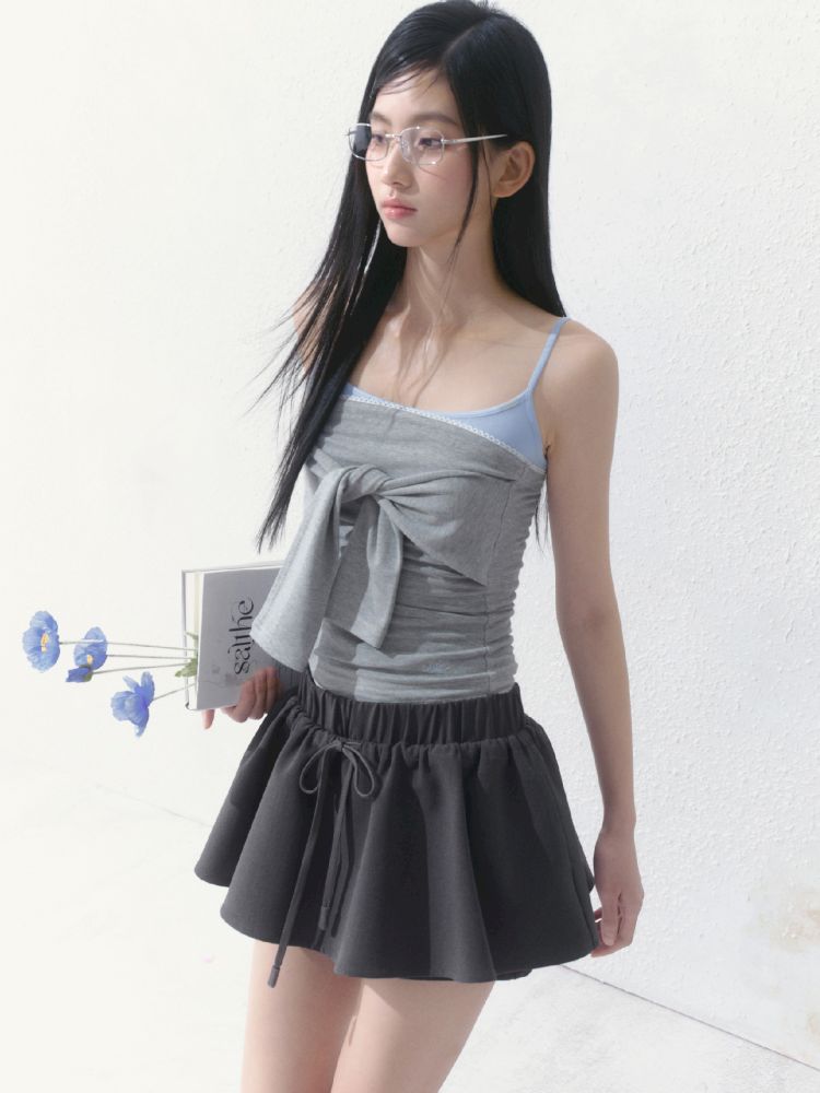A-line Puffy Half-body Skirt【s0000012153】