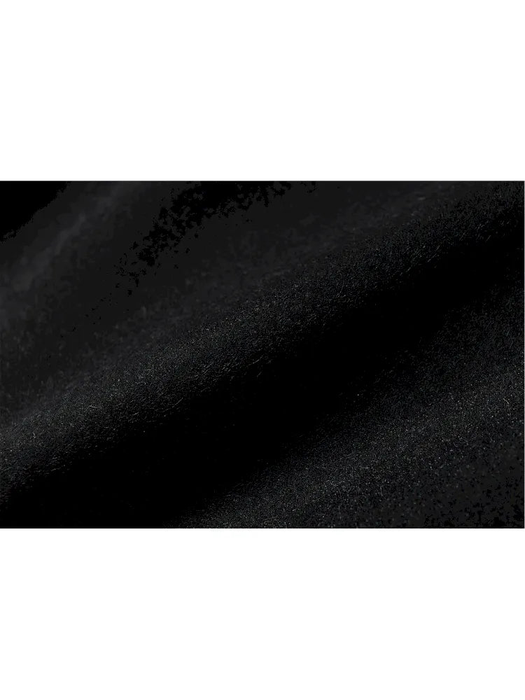 Asymmetric Leather-Satin Skirt【s0000013944】