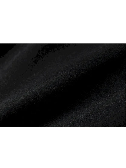 Asymmetric Leather-Satin Skirt【s0000013944】