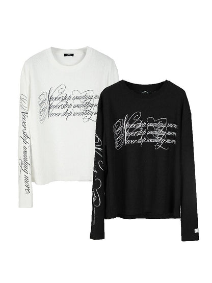 Flower Embroidered Waffle T-Shirt【s0000016186】