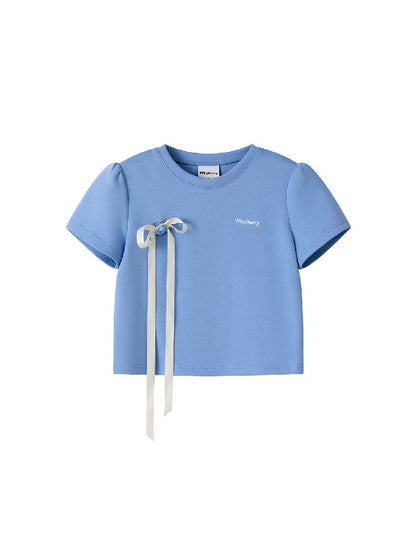 Bow Flutter T-shirt Short Sleeve【s0000011972】
