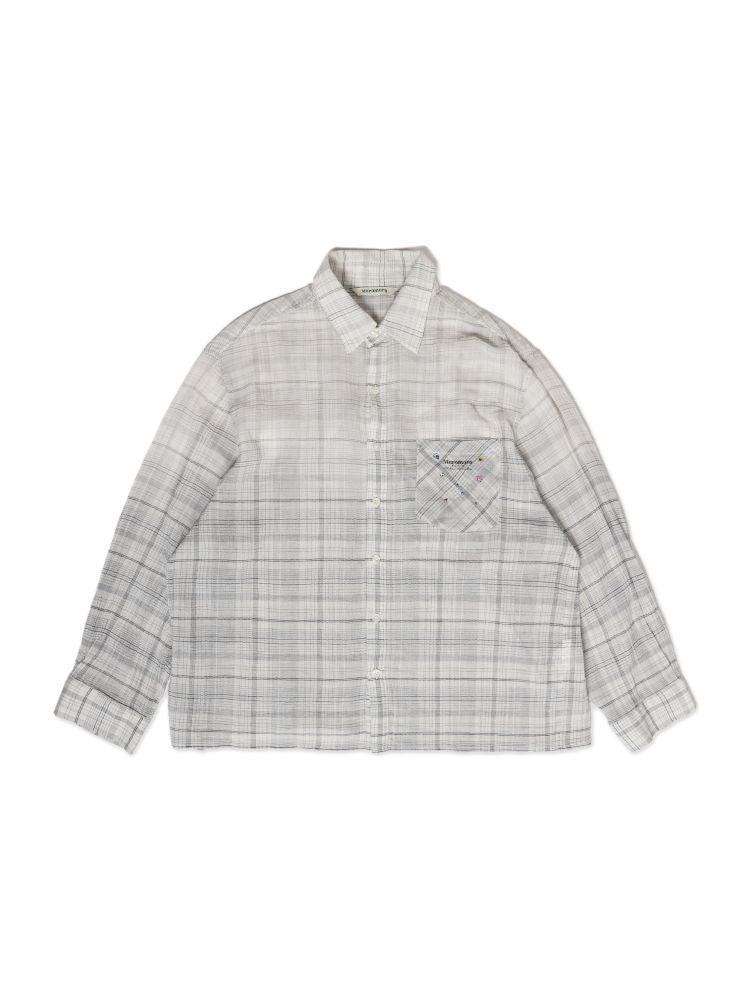 Gradient spray horsey loose shirt jacket【s0000013423】