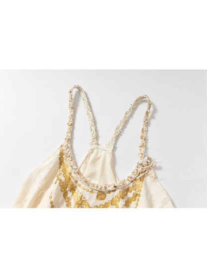 Ribbon Lazy Irregular Loose Halter Top【s0000012787】