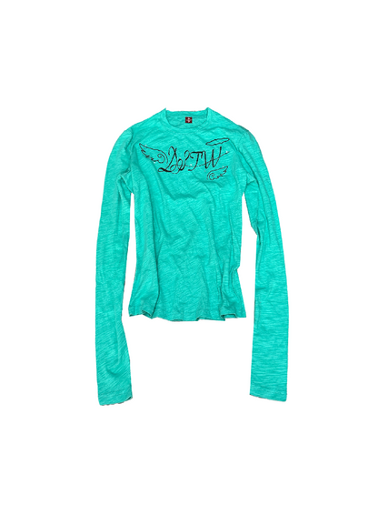Angel Slogan Cotton Long-Sleeve T【s0000018356】