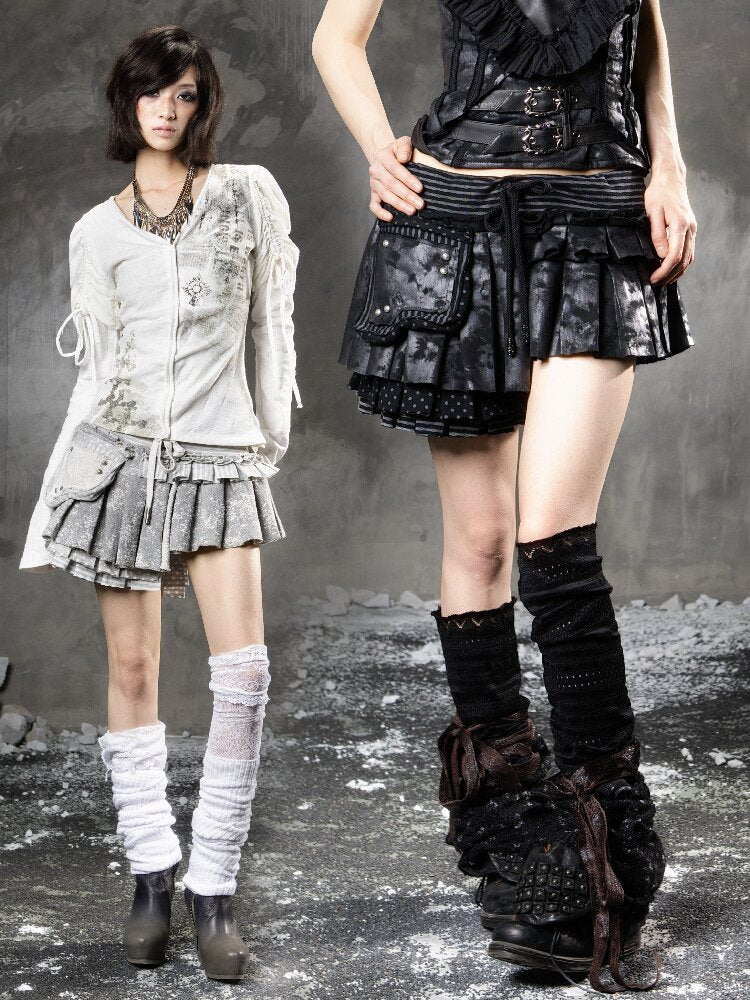 Multi-layer Pleated Short Skirt【s0000015951】