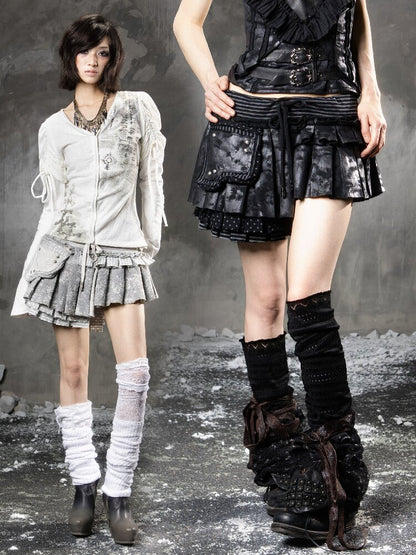 Multi-layer Pleated Short Skirt【s0000015951】
