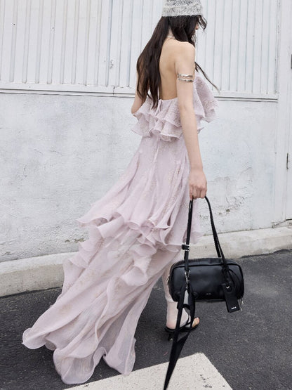 Romantic Ruffle Two-Piece Dress【s0000016868】