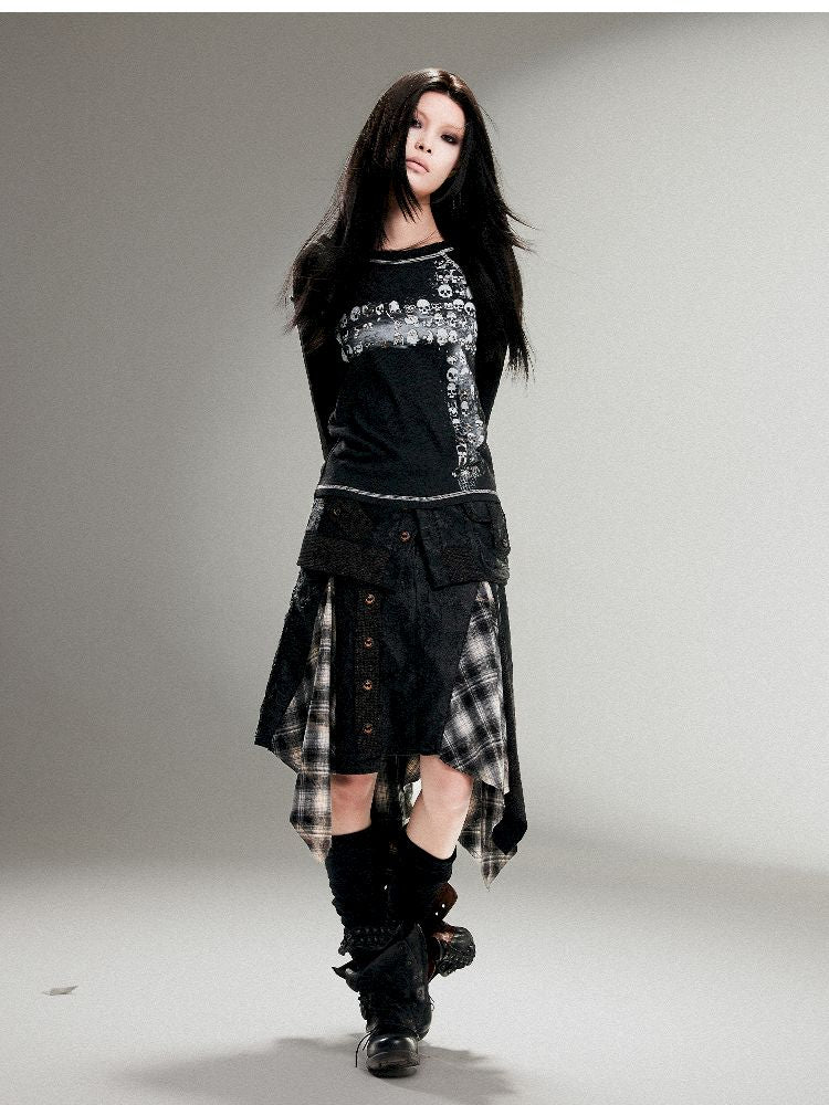 Leather Halter Long Skirt【s0000011253】