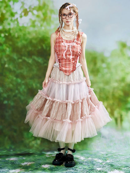 Lolita Sweet Cute Teenage Halter Skirt [S0000008764]