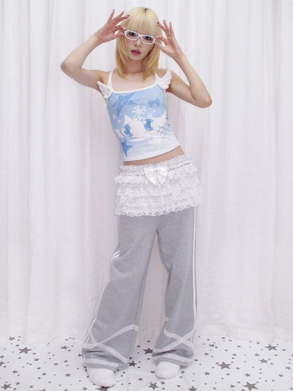 Fake Two Piece Sweatpants【s0000013880】