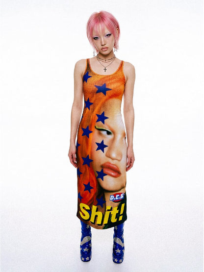 Original Design Slim Vest Long Dress【s0000017403】