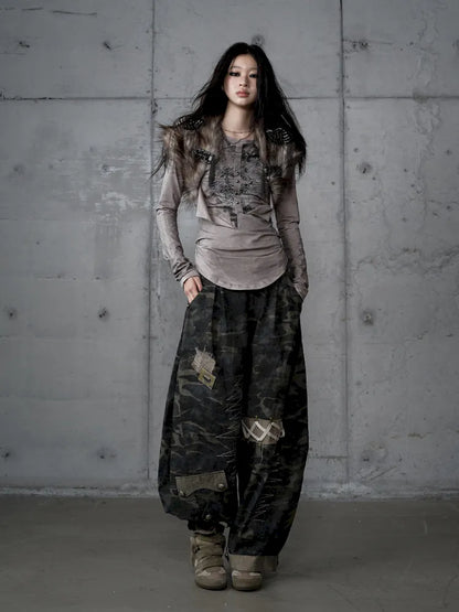 Punk Studded Fuzzy Mini Jacket【s0000014113】