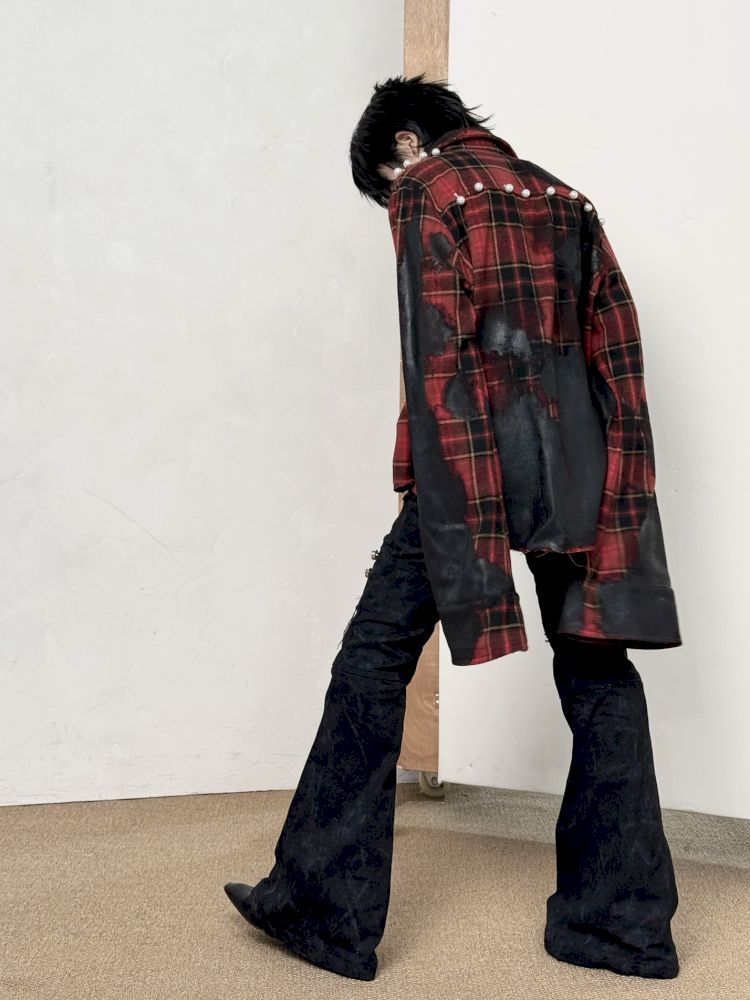 Stained Shirt Jacket【s0000013715】