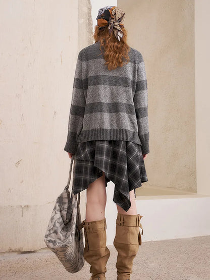 Relaxed-Fit Long-Sleeve Knit Cardigan【s0000014062】