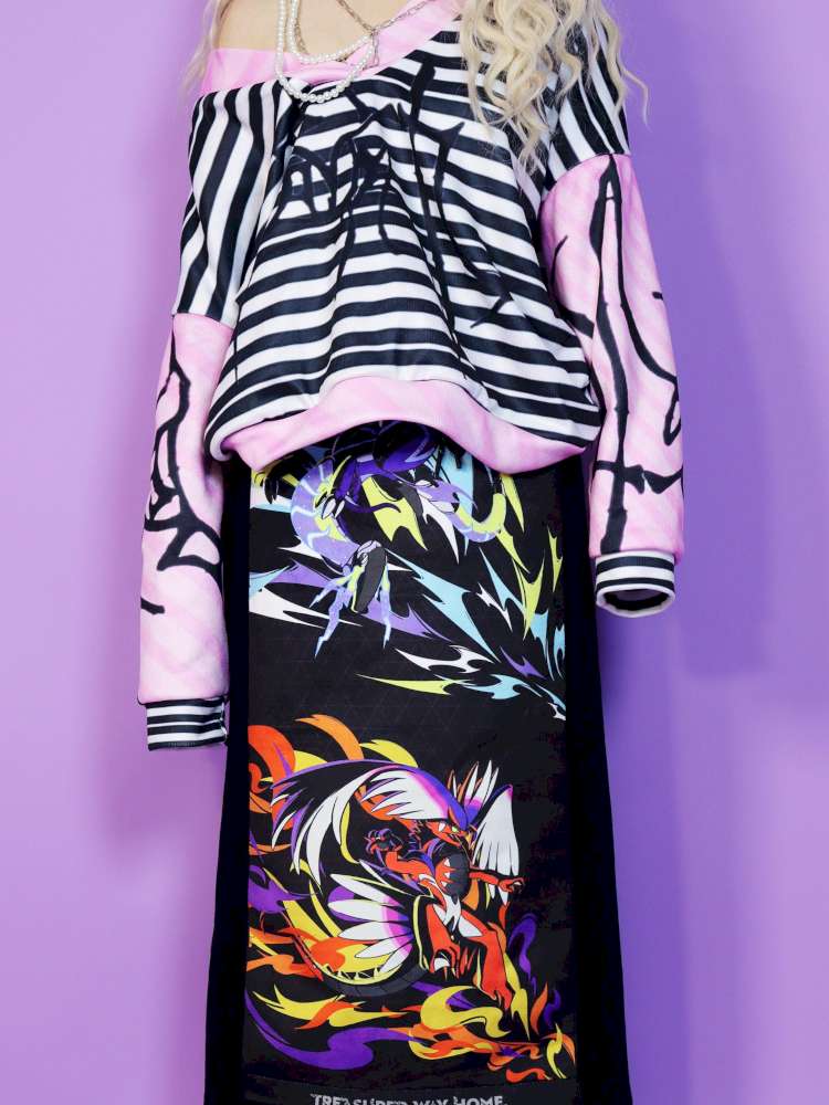 Pokemon Drawstring Sweat High Waist Skirt【s0000014868】